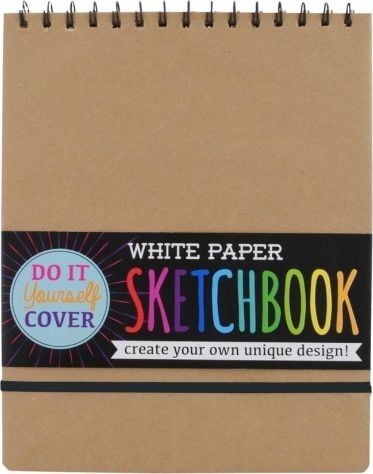 Bllok vizatimi OOLY White DIY Cover Sketchbook, 75 fletë, 110g, i bardhë