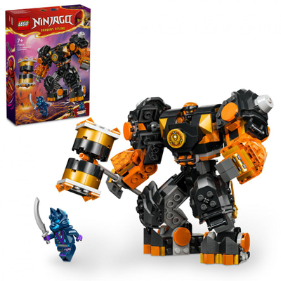 Set LEGO Ninjago Earth Element Mech of Cole 71806, 235 pjesë, për fëmijë