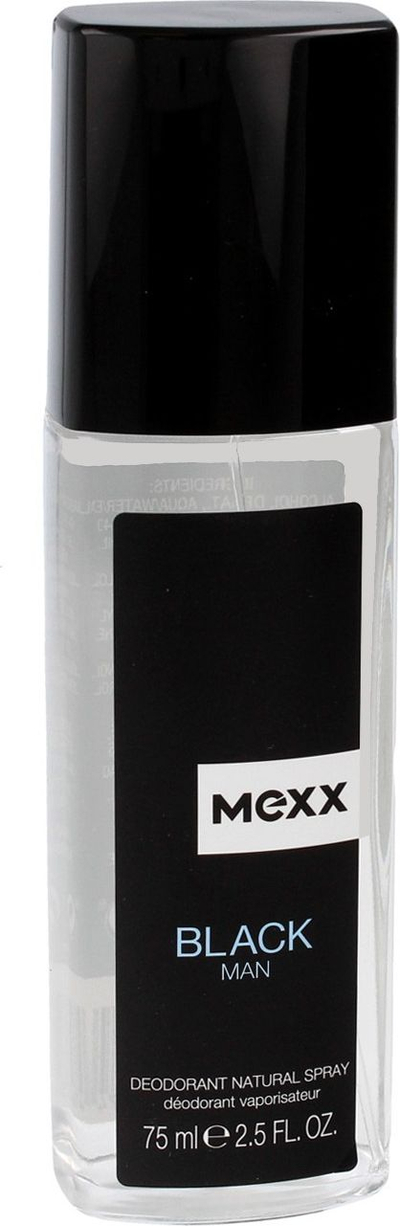 Sprej deodorant për meshkuj Mexx Black Man Natyral, 75 ml