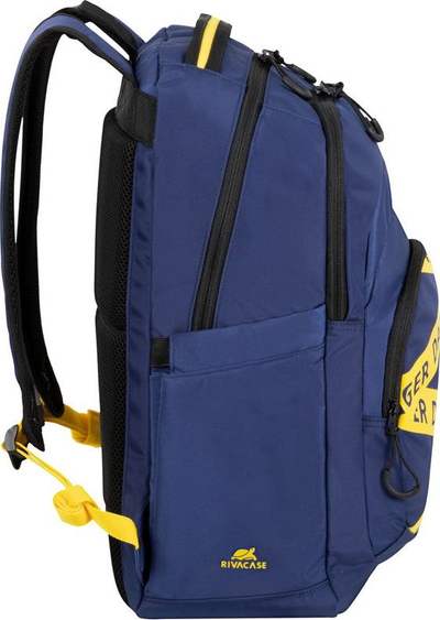 Çantë shpine RivaCase Erebus 5461, 15.6", materiale hidrofobike, blu