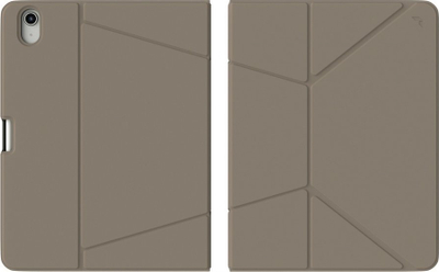 Këllëf folio për iPad JCPal SlimFlex, 10.9" 10th gen dhe 11" A16 11th gen, mbajtës për Pencil, kafe kaki dhe blu