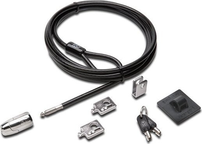 Set sigurie Kensington K64425EUS Desktop and Peripherals Locking Kit 2.0, me çelës unik, metalik