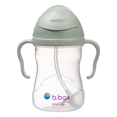 Biberon b.box Sippy Cup, me pipë, me doreza, aqua