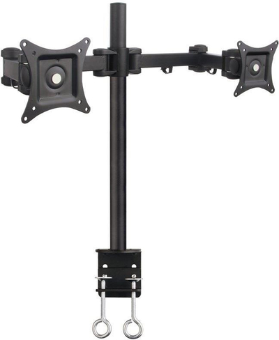 Krah tavoline për monitorë Techly ICA-LCD 482-D, për 2 monitorë 13-27", kapacitet 20 kg, i zi