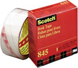 Shirit librash 3M Scotch Book Tape, 2" x 15 yds, transparent