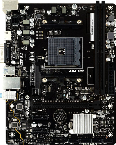 Pllakë amë Biostar B450MHP, AMD B450, AMD AM4, M-ATX, e zezë