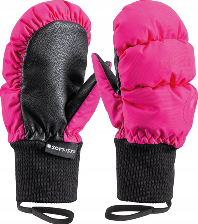 Doreza skijimi për fëmijë Leki Little Eskimo Mitt Short, të papërshkueshme nga uji, të izoluara, shumëngjyrëshe