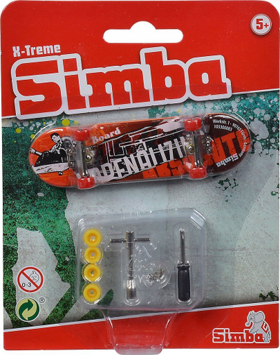 Finger skateboard SIMBA DICKIE GROUP X-Treme Color, me aksesorë, assortiment, shumëngjyrësh