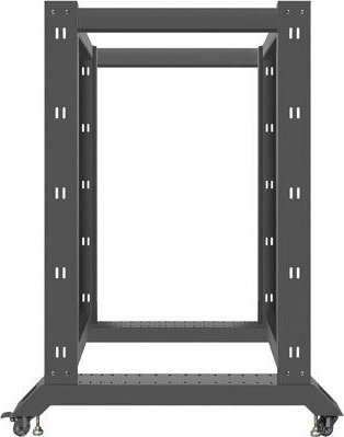 Raft i hapur serverik Lanberg Stand Open Rack 22U, 600x1000, ngjyrë e zezë