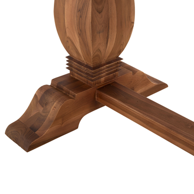 Tavolinë ngrënieje Guin HM9463.01, dru teak masiv, 200x100x78 cm, ngjyrë natyrale