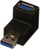 Përshtatës USB-USB Lindy, i zi