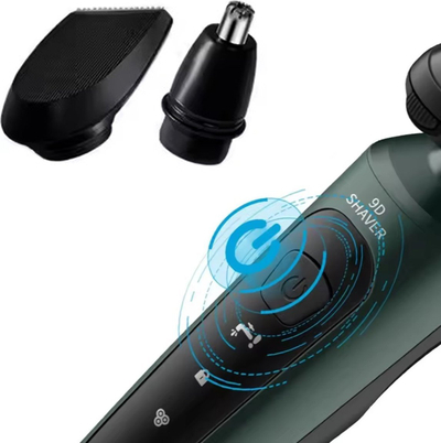 Makineri rroje DA235 9D Shaver, multifunksionale 4 në 1, karikim USB C, jeshile
