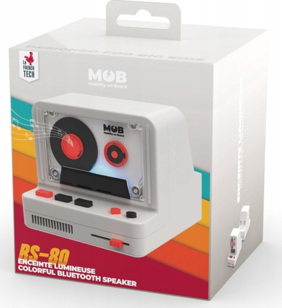 Kaltoparlant Bluetooth MOB RS 80 Retro, 5W, drita LED, gri