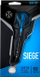 Shigjeta dart Harrows Siege Softip, 90% tungsten, blu me të zezë