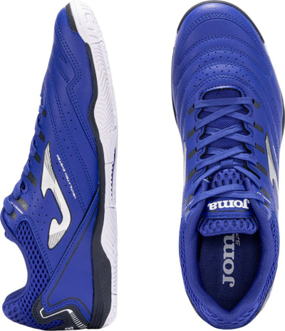 Atlete futsalli Joma Maxima Indoor për në palestër, me shollë gome, blu