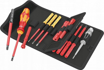 Set kaçavidash Wera Kraftform Kompakt VDE 18 Universal 1, 18 copë, i izoluar 1000V