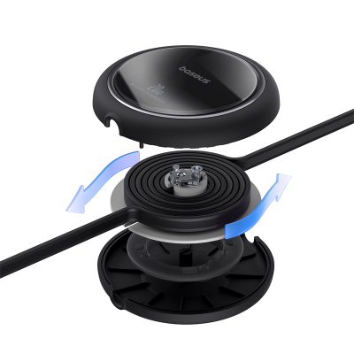 Kabllo kariku Baseus Free2Pull USB C në Lightning, 20W, 1m, e zezë
