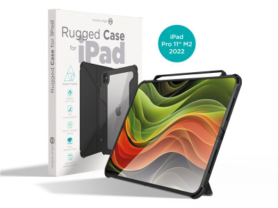 Mbrojtëse Mobile Origin Rugged për iPad Pro 11" M2 (2022, 4th Gen), e zezë