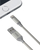 Kabllo USB Lightning Yenkee YCU 612 SR, 2m, me shtresë tekstili, ngjyrë argjendtë