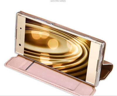 Mbulesë magnetike Dux Ducis Premium për Sony Xperia XA1, nga material ekologjik, rose gold