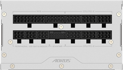 Напојување GIGABYTE AORUS ELITE P1000W ICE, 1000W, 80 PLUS Platinum, модуларно, бело