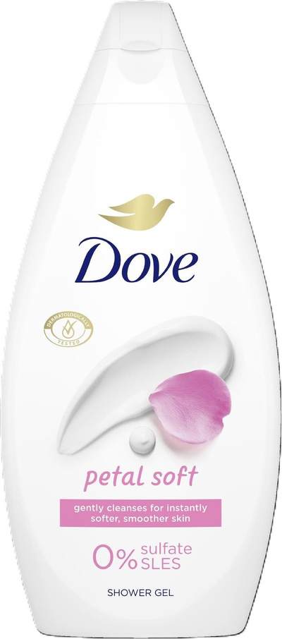 Xhel dushi Dove Essential Care Petal Soft, 450ml