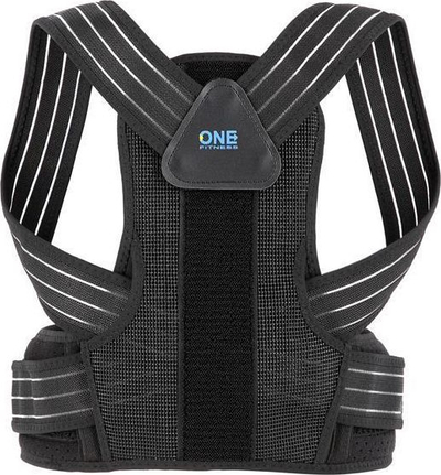 Korrektor qëndrimi One Fitness BODY POSTURE STABILIZER, madhësia M, i zi