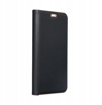 Kopertinë telefoni OEM LUNA Book, për Samsung Galaxy S25 Edge, me kapak, e zezë