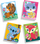 Set kartolina me rruza qelqi Djeco Glass Beads Embroidery Cards, 4 copë, për kalamaj, shumëngjyrëshe