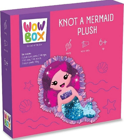 Lodër për me bo vetë TM Wow Box Mermaid Cushion, komplet sirenë pelushi, për kalamaj 6+