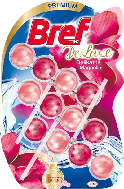Bлок WC Bref Deluxe Delicate Magnolia, 3x50g, арома магнолија