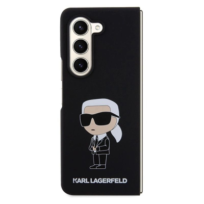 Futrollë Karl Lagerfeld KLHCZFD5SNIKBCK për Samsung Galaxy Z Fold5, silikon, e zezë