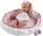 Kukull Llorens Nica Vinyl Baby Doll, 40 cm, me playpen