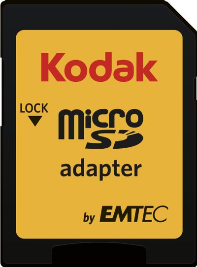 Kartë memorie Kodak MicroSD, 64GB, UHS I U3 V30, me adapter