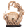 Dritë tavoline dekorative ASHIN HM4438, driftwood dhe ratan, 30x30x49cm, ngjyrë natyrale