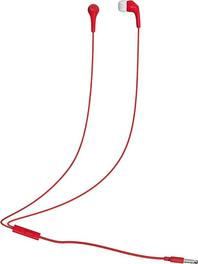 Kufje Motorola Earbuds 2 S, me kabllo, 3.5mm, të kuqe