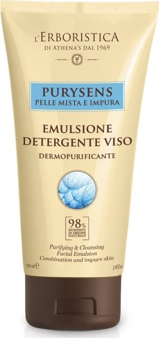 Emulsion pastrues fytyre L’Erboristica Purysens, 150ml, për lëkurë miks dhe të papastër
