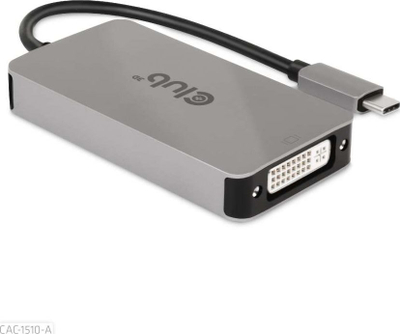 Adapter USB Club 3D CAC-1510-A, USB C në DVI, 4K, bojë-argjendi