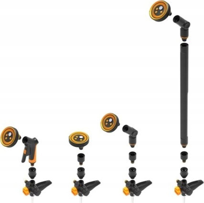 Set adapter ujitje Fiskars Comfort Precision, për spërkatësa stacionarë, plastik, portokalli