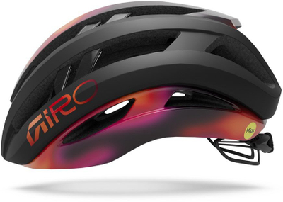 Helmetë biçiklete Giro Aries Spherical, MIPS, madhësia M 55-59 cm, e zezë portokalli