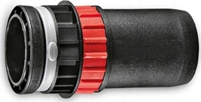 Adapter me kapëse për zorrë thithëse Flex SAD-C 408360, dia 27-36mm, me rregullim shtesë ajri, i zi