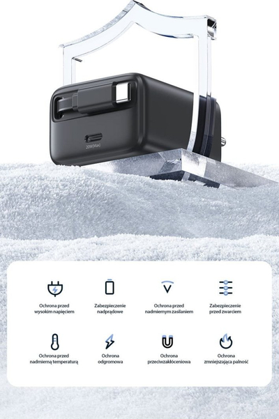 Karikues muri USAMS CC233, USB C 20W PD QC, kabllo USB C tërheqëse, i zi