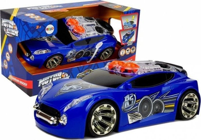 Lodër makinë Lean Sport Auto DJ me maskotë, me muzikë, shumëngjyrëshe