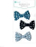 Fjongo dekorative xhinsi DP Craft DPKT-003, set me 3 copë, 5×8 cm, blu me pika