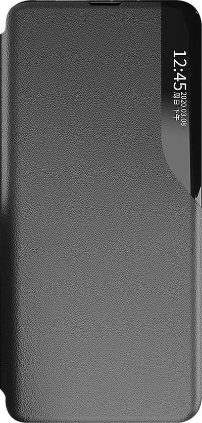 Këllëf telefoni Eco Leather View për Samsung Galaxy S22 Plus, tip libër, i zi
