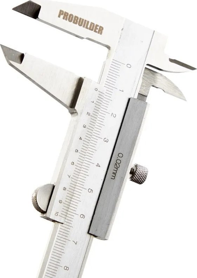Shubler PROBUILDER Vernier, 150mm, çelik inox, ngjyrë argjendi