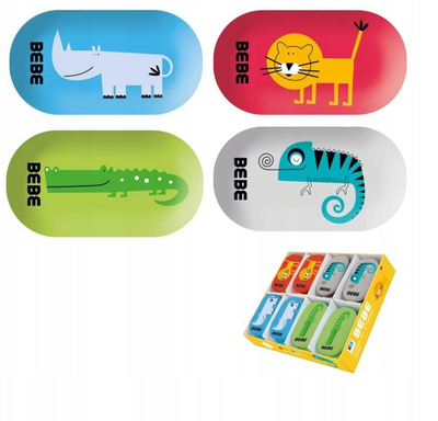 Goma fshirëse Interdruk Eraser BB Kids, set 24 copë, shumëngjyrëshe