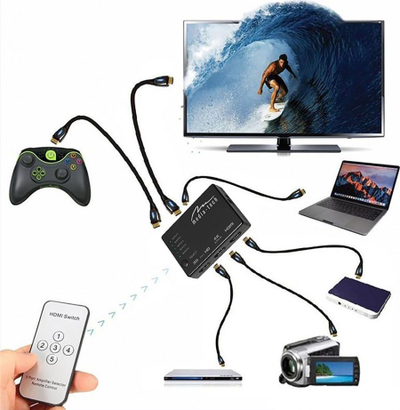 Media-Tech MT5207 HDMI Switch 4K, 5 Порти