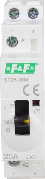Kontaktor modular F&F ST25-20, 2NO, 25A, për shinë DIN