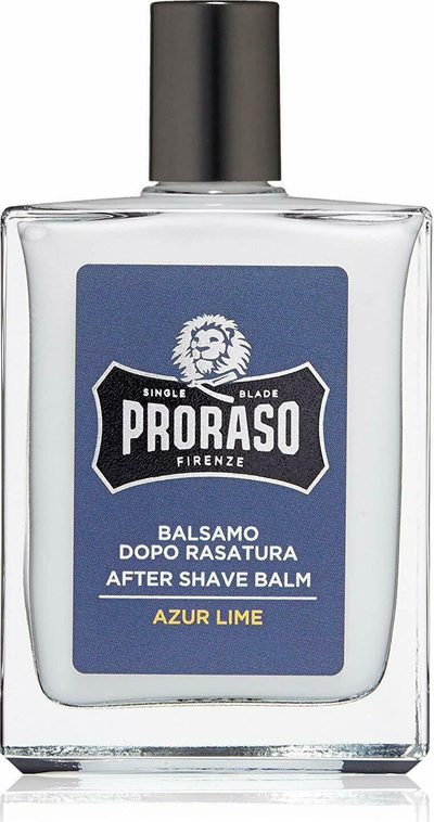 Balsam pas rroje Proraso Azur Lime, 100ml, për lëkurë të ndjeshme, transparent